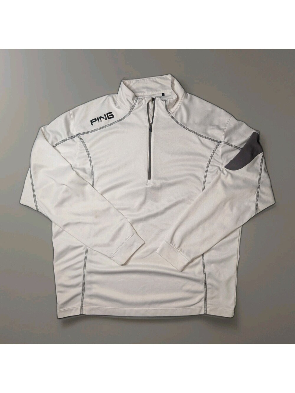 Ping Golf Performance Quarter Zip White Large